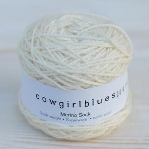 Пряжа Merino Sock solid Натуральный, 160м/50г, Cowgirlblues, Naturale