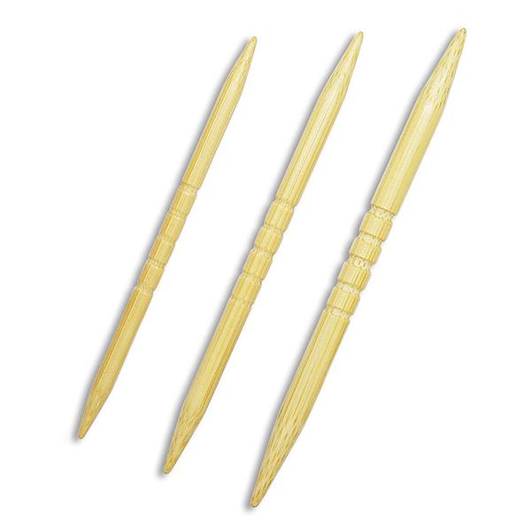 Спицы для вязания кос рифленые бамбуковые KA Seeknit, ID 06198