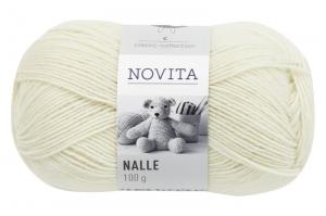 Пряжа Nalle 010 Off-white (почти белый) Novita