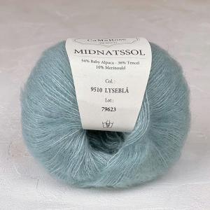 Пряжа Midnatssol Голубой свежий 9510, 200м/25г, CaMaRose