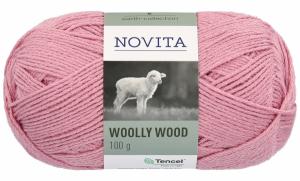Пряжа Wolly Wood 501 Petal (лепесток) 225 м/100 г, Novita