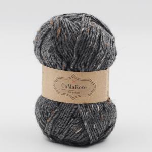 Пряжа Lama Tweed Тёмно-серый 6520, 100м/50г, CaMaRose, Morkegra