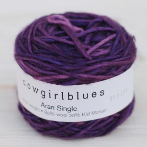 Пряжа Aran Single solid Фиолет, 120м/100г., Cowgirlblues, Violet