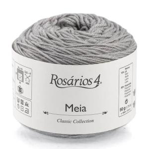 Пряжа Meia, (009) Серебряный серый, меринос с полиамидом, 185м/50г, Medium Grey, Rosarios4
