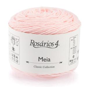 Пряжа Meia, (027) Розовый нежный, меринос с полиамидом, 185м/50г, Light Pink, Rosarios4