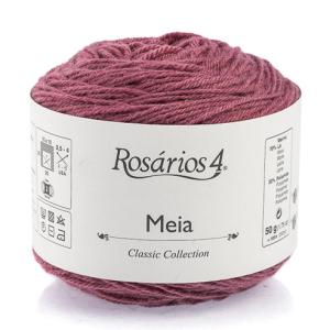 Пряжа Meia, (022) Пыльно-розовый, меринос с полиамидом, 185м/50г, Old Pink, Rosarios4