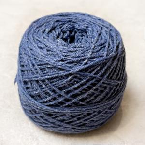 Пряжа City, ЛОТ 80г, 001 Сапфир, 144м/50г, шерсть ягнёнка, шёлк, Vaga Wool