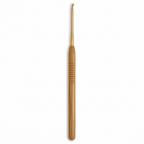 Алюминиевый крючок 2.0х13см с рифленой бамбуковой ручкой Koshitsu, KA Seeknit, 05915-1