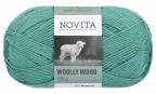 Пряжа Wolly Wood 313 Sage (шалфей) 225 м/100 г, Novita-1