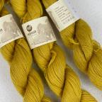 Пряжа Mohairyarn 1 ply, (ЛОТ 3 пасмы) цвет горчичный, 350м/50г, Mohair by canard-1