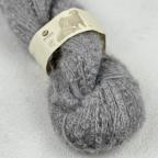 Пряжа Boucle, цвет светло- серый, 170м/100г, Mohair by canard (1 пасма)-2