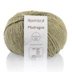 Пряжа Madragoa, (027) Зеленый мох, 100% шелк, 200м/50г, Verde, Rosarios 4-1