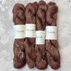 Пряжа Tussah Tweed Лот 4 пасмы, 250м/50г, цвет 40 Aubergine Mix, BC Garn-1
