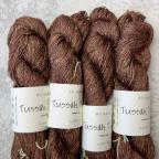 Пряжа Tussah Tweed Лот 4 пасмы, 250м/50г, цвет 40 Aubergine Mix, BC Garn-2